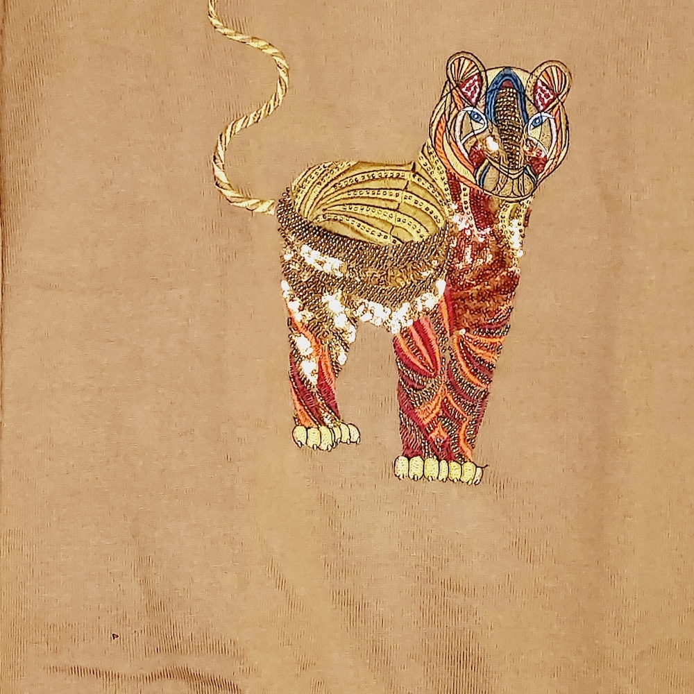 Desigual Viscose, wool and cashmere embroidered jumper - Picture 6 of 7